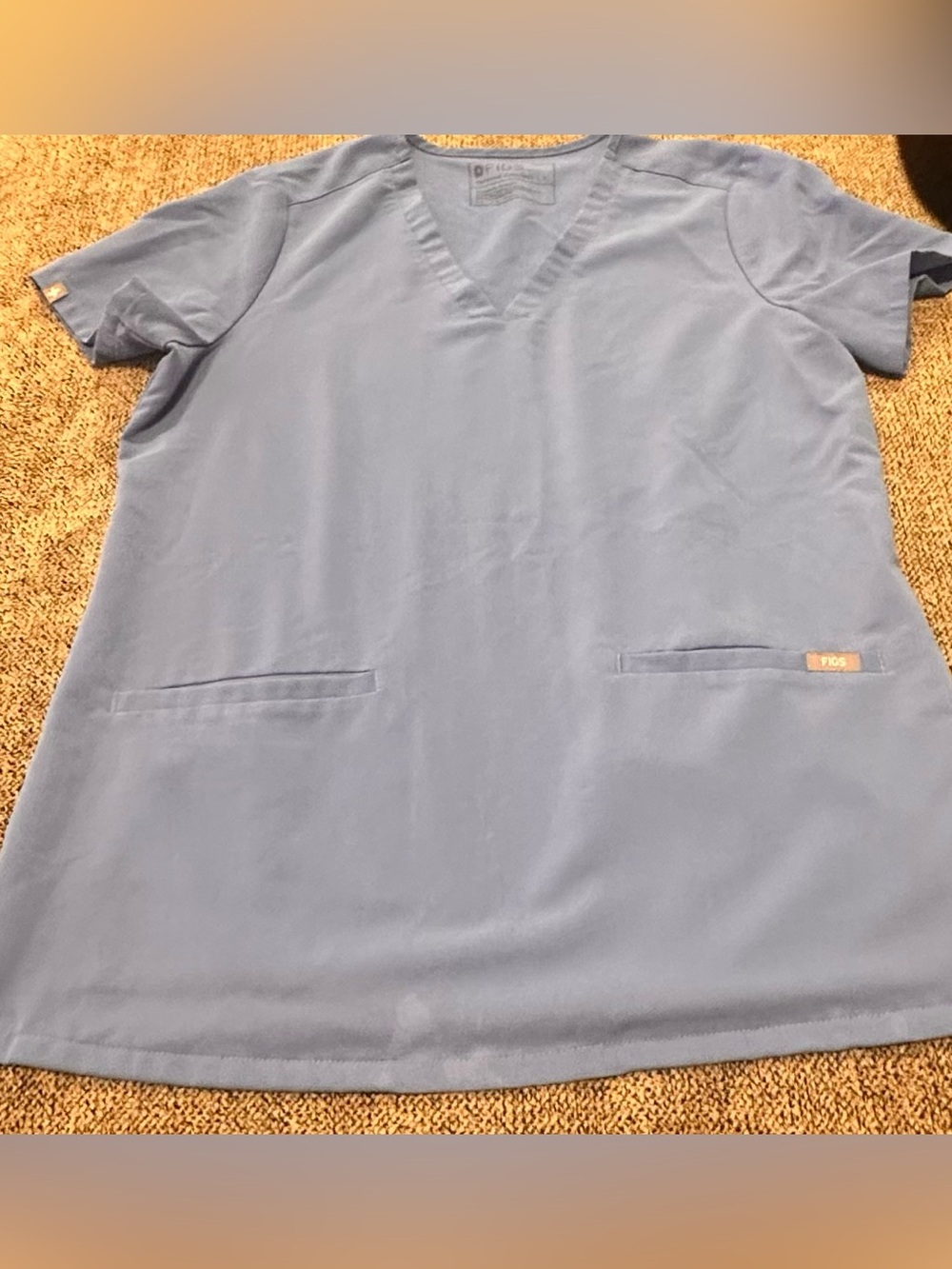 Figs blue scrub top
